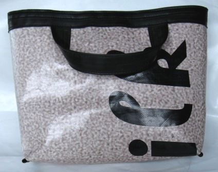 Inner tube and billboard ladies tote bags by recycled.co.nz